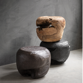 Must Living Salontafel Ball Bruin Ø40x±30cm - Salontafel - MUST Living - livinglovely.nl