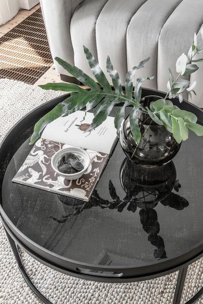 Must Living Salontafel Golden Fiber Large - Salontafel - MUST Living - livinglovely.nl