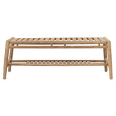 Salontafel Ray Rechthoekig van MUST Living, lange teakhouten tafel van 120 centimeter