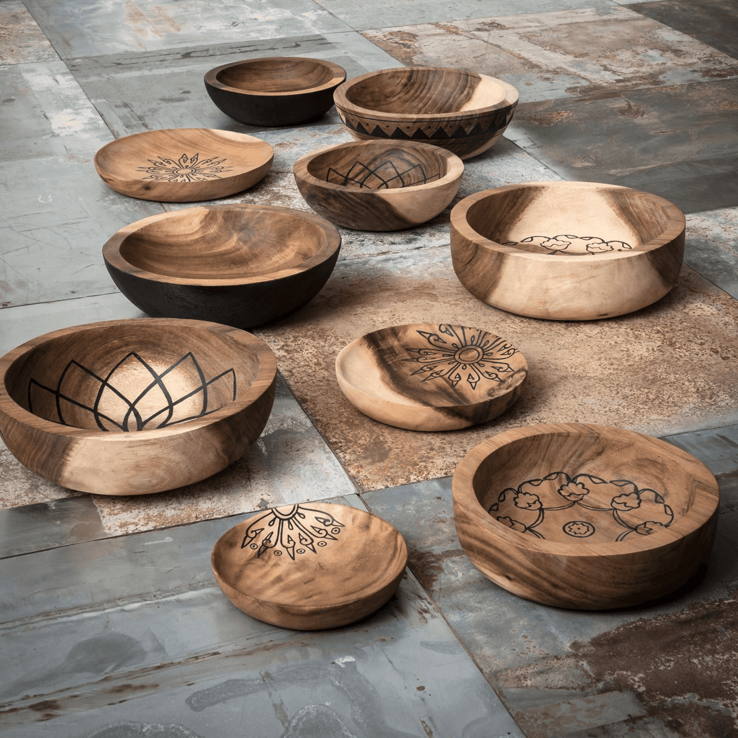 MUST Living Schalen Manela Lotus set van 2 - Schaal - MUST Living - livinglovely.nl