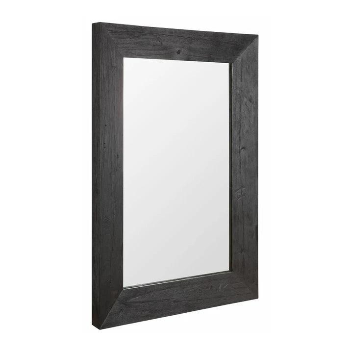 Must Living Spiegel Lola Hout Zwart Langwerpig - Spiegel - MUST Living - livinglovely.nl