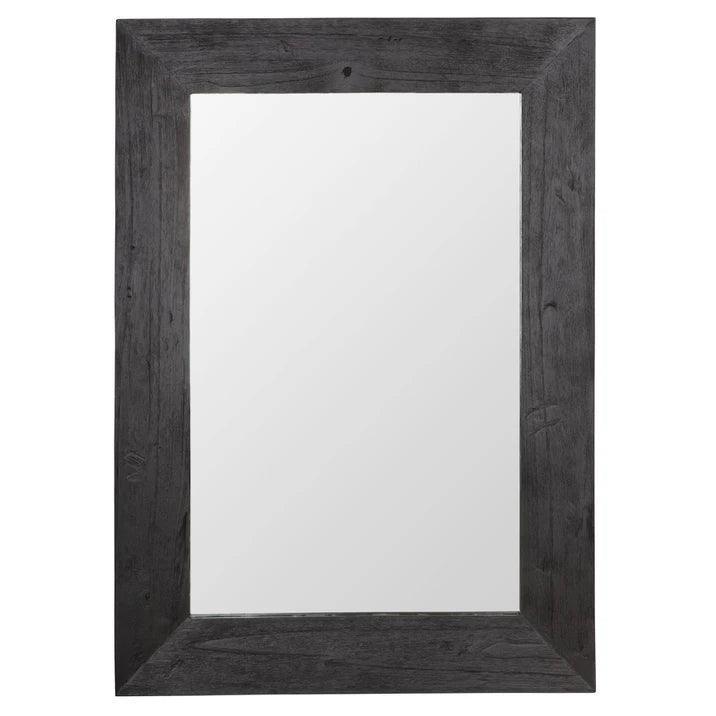 Must Living Spiegel Lola Hout Zwart Langwerpig - Spiegel - MUST Living - livinglovely.nl