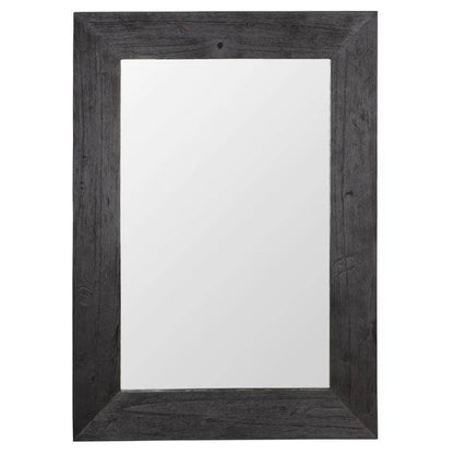 Must Living Spiegel Lola Hout Zwart Langwerpig - Spiegel - MUST Living - livinglovely.nl