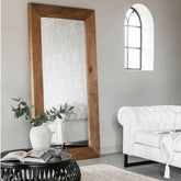 Must Living Spiegel Parade Hout Naturel Langwerpig 140x100cm - Spiegel - MUST Living - livinglovely.nl