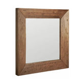 Must Living Spiegel Parade Hout Naturel Vierkant 100x100cm - Spiegel - MUST Living - livinglovely.nl