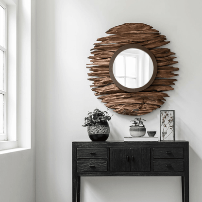 MUST Living Spiegel Pure Ø85x7 cm - Spiegel - MUST Living - livinglovely.nl