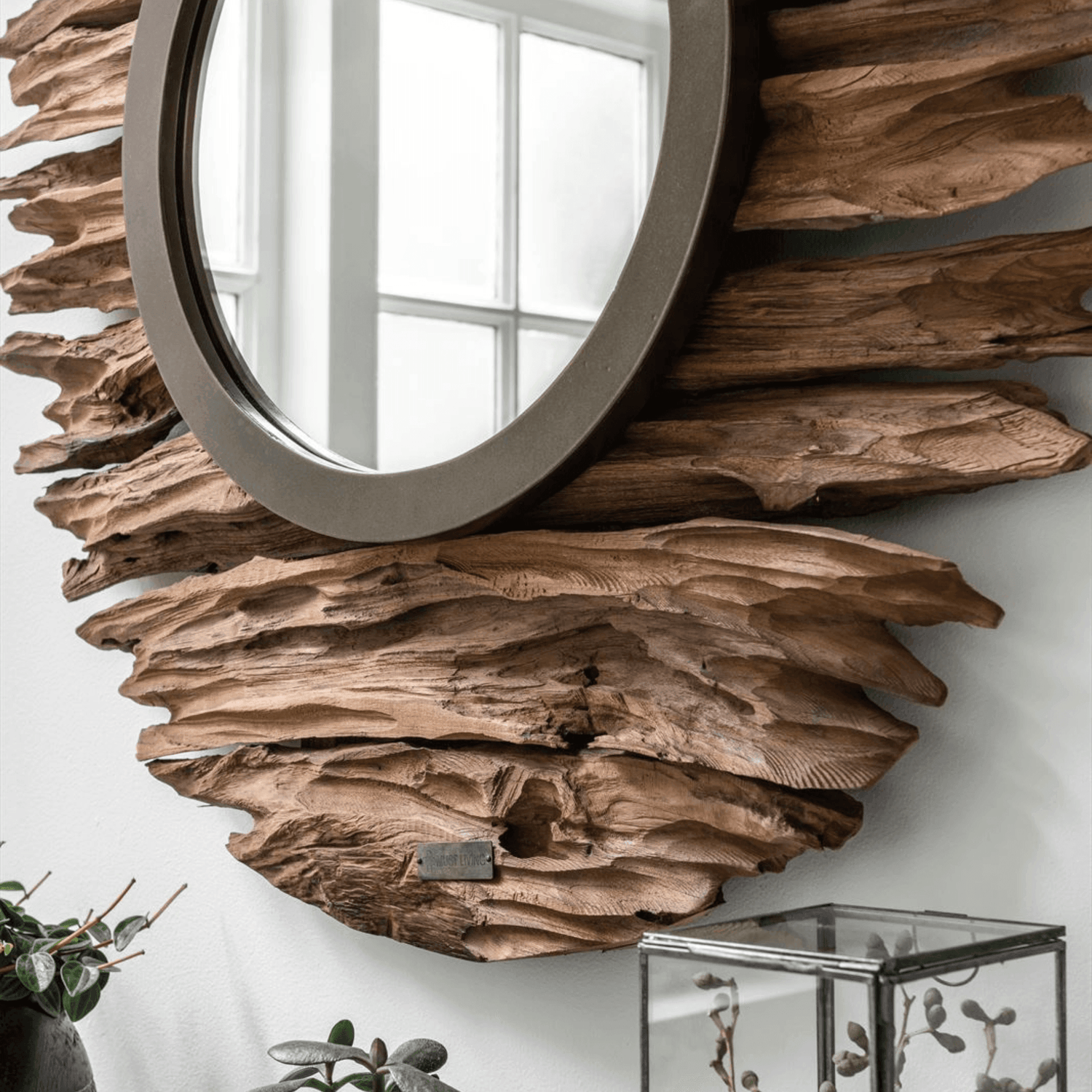 MUST Living Spiegel Pure Ø85x7 cm - Spiegel - MUST Living - livinglovely.nl