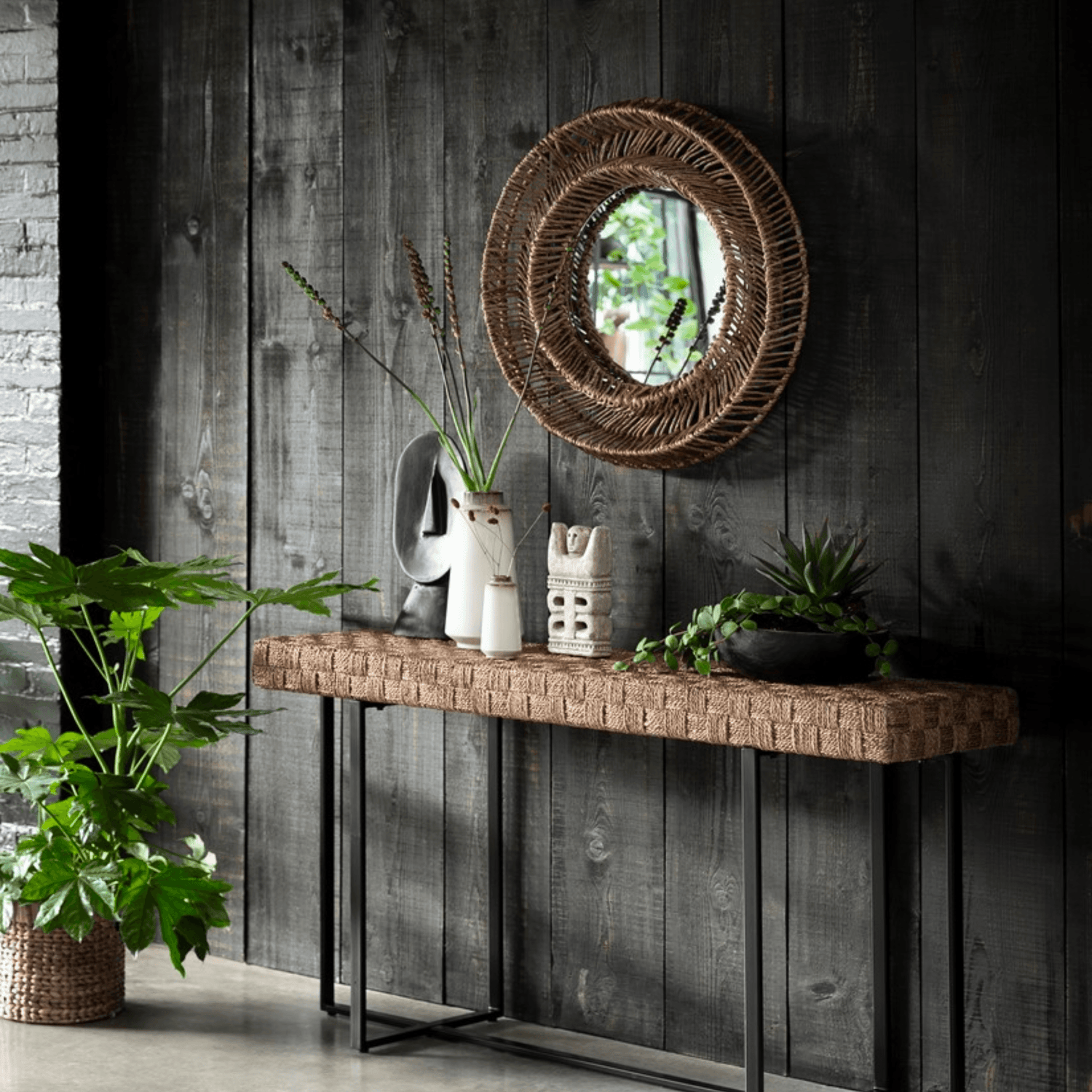 MUST Living Spiegel San Miguel Small Ø70x10 cm - Spiegel - MUST Living - livinglovely.nl