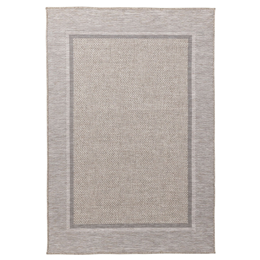 Vloerkleed Border van MUST Living, rechthoekig outdoor kleed met sisal-look en contrasterende rand