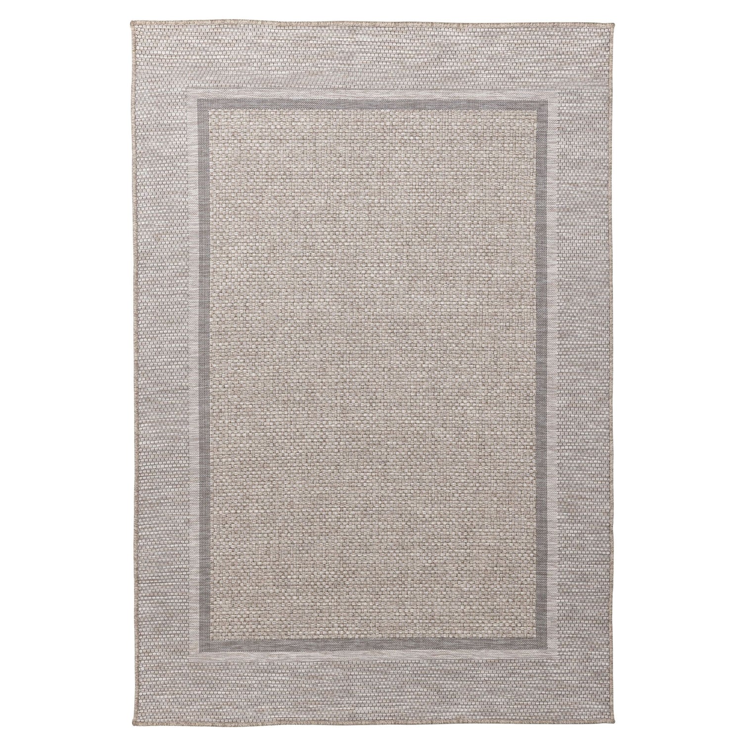 Vloerkleed Border van MUST Living, rechthoekig outdoor kleed met sisal-look en contrasterende rand