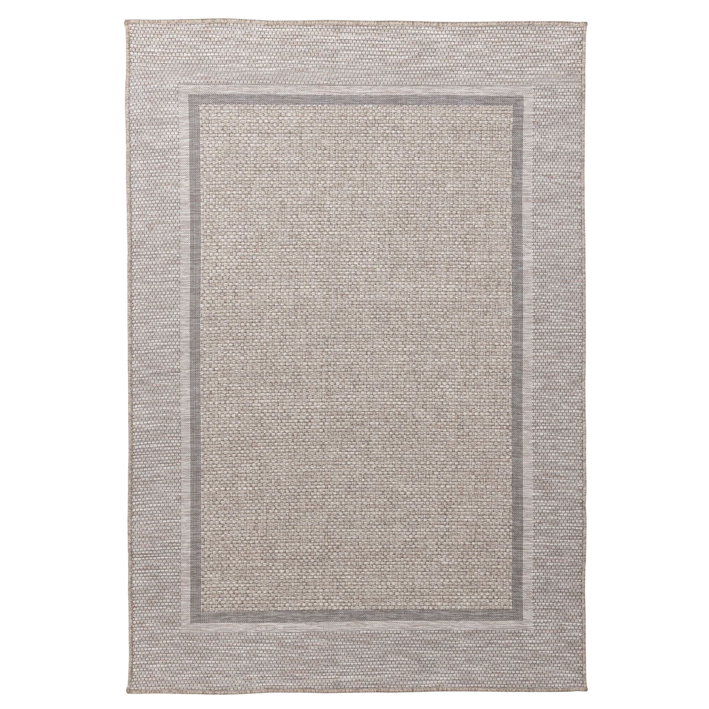 Vloerkleed Border van MUST Living, rechthoekig outdoor kleed met sisal-look en contrasterende rand