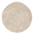 Vloerkleed Celeste Rond van MUST Living in beige, hoogpolig kleed van 200 centimeter doorsnede