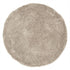 Vloerkleed Celeste Rond van MUST Living in taupe, hoogpolig kleed van 250 centimeter doorsnede