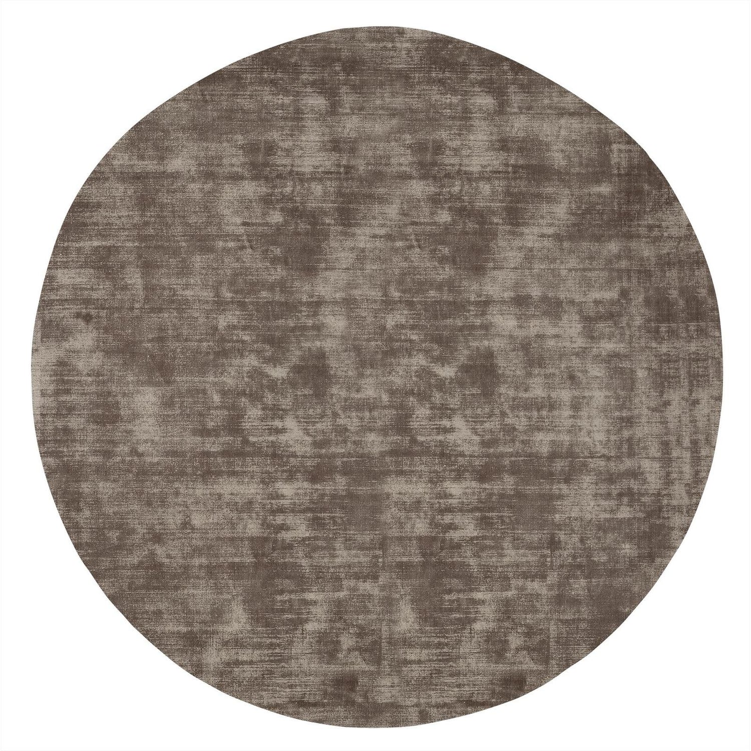 Vloerkleed La Belle Rond van MUST Living, groot rond viscose kleed in gedempt saliegroen