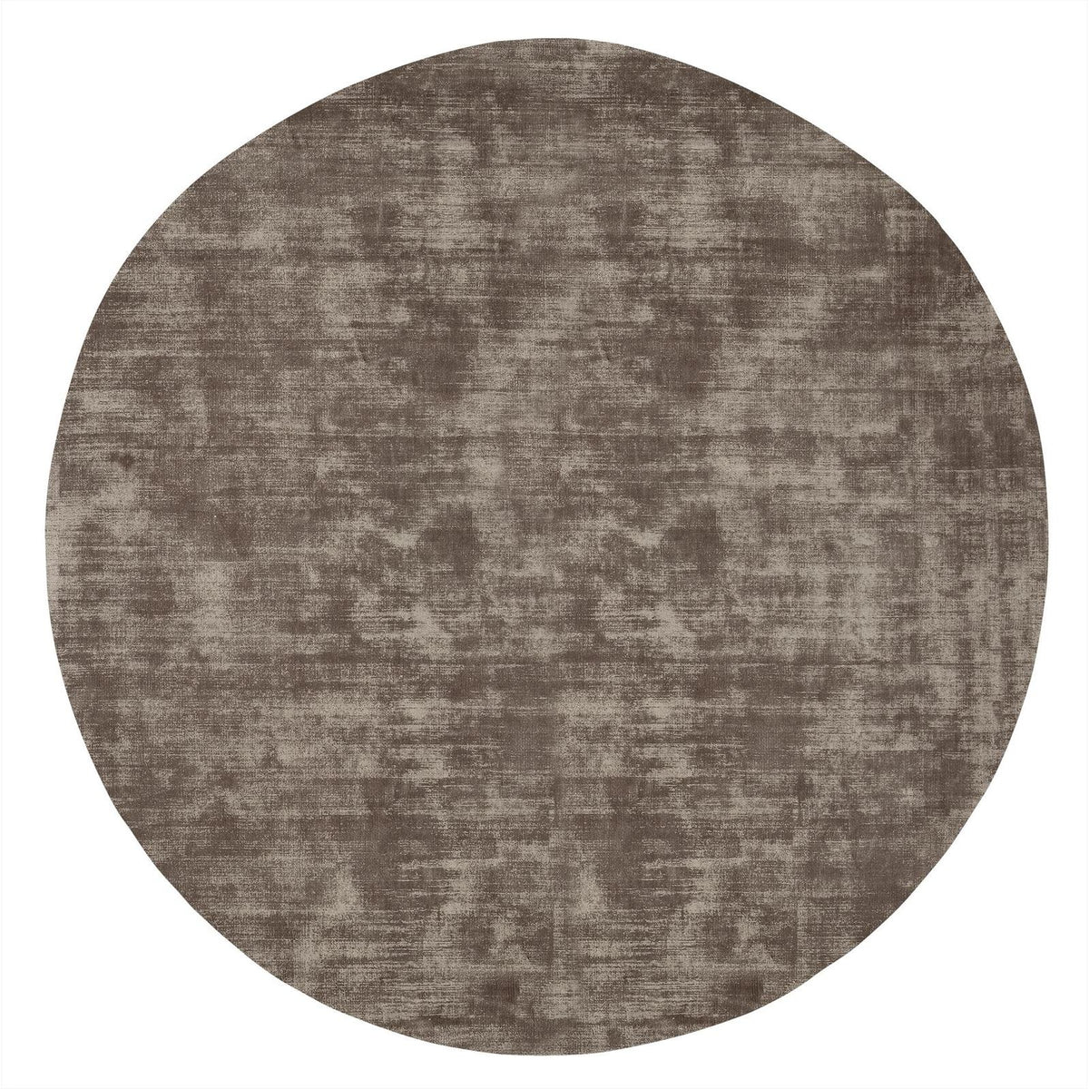 Vloerkleed La Belle Rond van MUST Living, groot rond viscose kleed in gedempt saliegroen