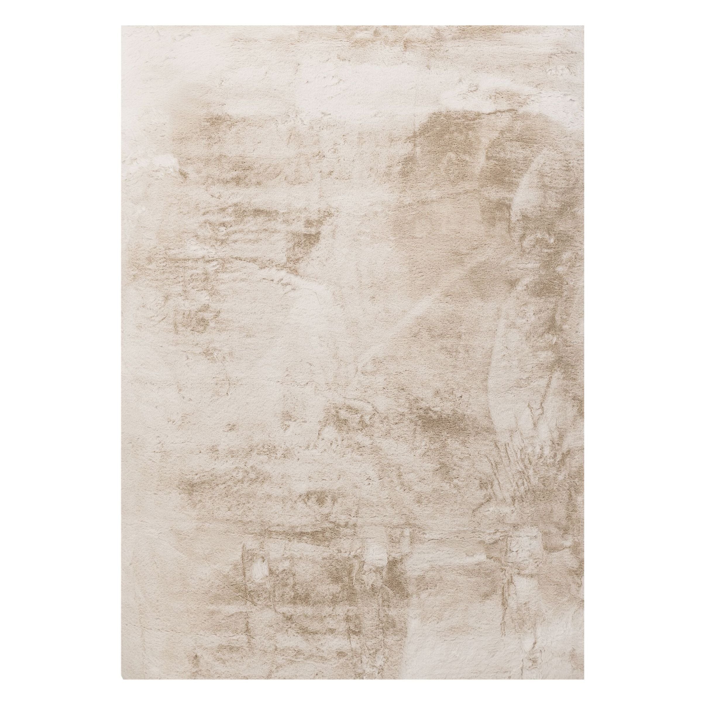 Vloerkleed Lodge van MUST Living, rechthoekig kleed in zandtinten met vervaagd vintage dessin