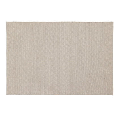Vloerkleed Nirvana van MUST Living, rechthoekig geweven kleed in beige van wol en polyester