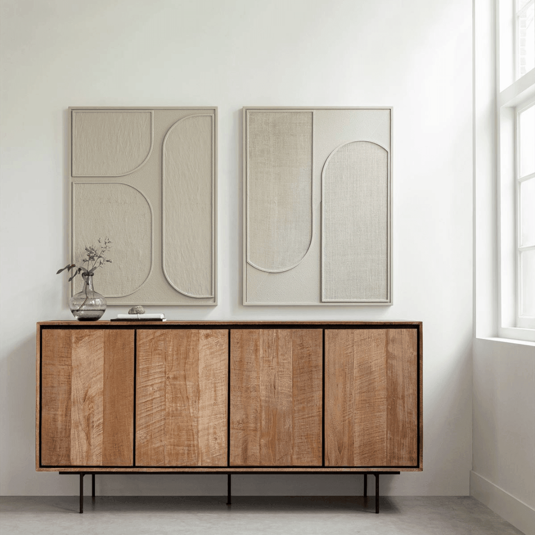 Must Living Wandpaneel Elyn Cream Large - Wandpaneel - MUST Living - livinglovely.nl