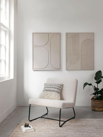 Must Living Wandpaneel Elyn Cream Small - Wandpaneel - MUST Living - livinglovely.nl