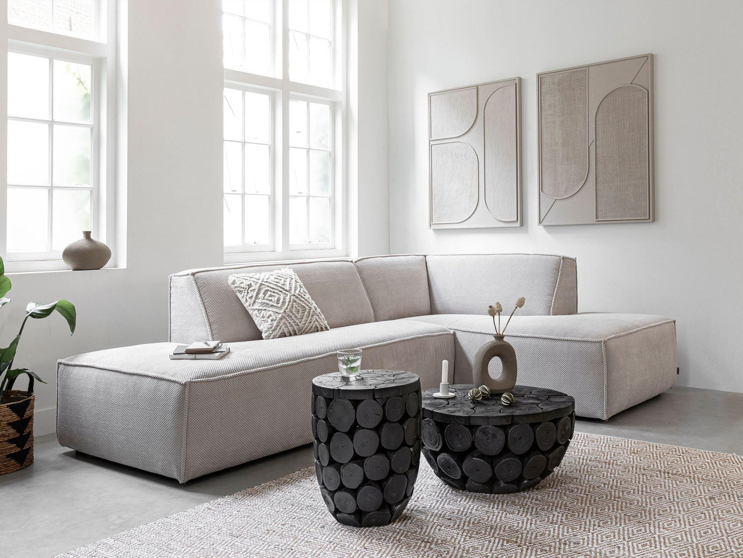 Must Living Wandpaneel Elyn Cream Small - Wandpaneel - MUST Living - livinglovely.nl