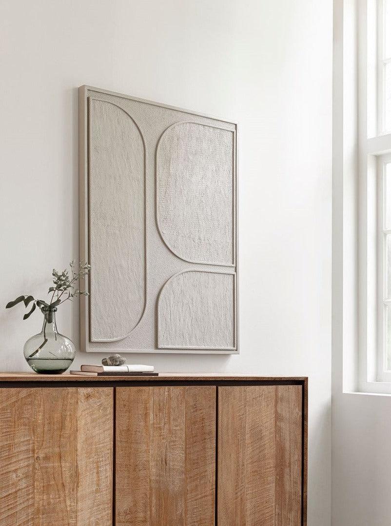 Must Living Wandpaneel Lorcan Cream Large - Wandpaneel - MUST Living - livinglovely.nl