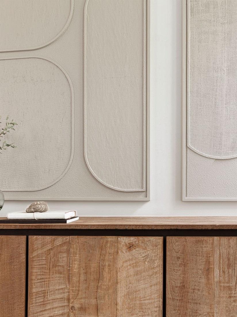 Must Living Wandpaneel Lorcan Cream Small - Wandpaneel - MUST Living - livinglovely.nl