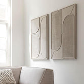 Must Living Wandpaneel Lorcan Cream Small - Wandpaneel - MUST Living - livinglovely.nl