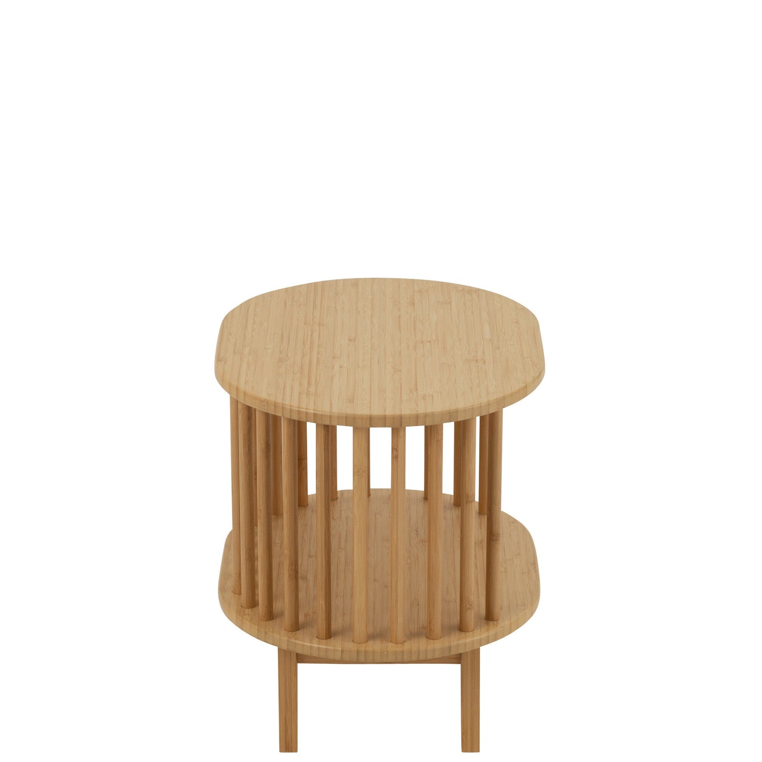 Nachtkast Live Bamboe Naturel - Nachtkastje - J-Line - livinglovely.nl