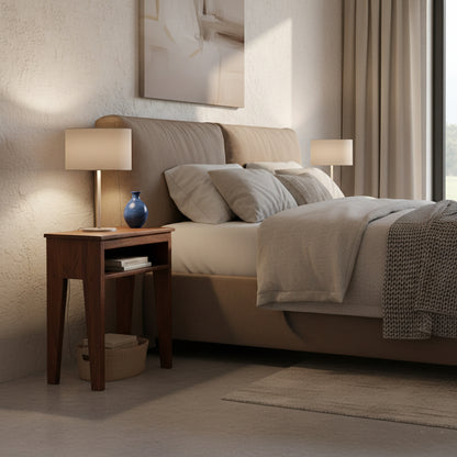 Nachtkastje Factory van Raw Materials, smal model van 50 cm breed in massief gerecycled hout