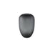 Nadah Grey Round Ribbed Glass Vase High S van PTMD op witte achtergrond