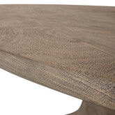 Nemo Grey mango wooden dining table oval 220cm PTMD - Eetkamertafel - PTMD - livinglovely.nl