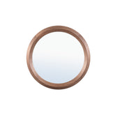 Nibbi Natural Wooden Mirror Twist Round Frame 65x5x65cm PTMD - Spiegel - PTMD - livinglovely.nl