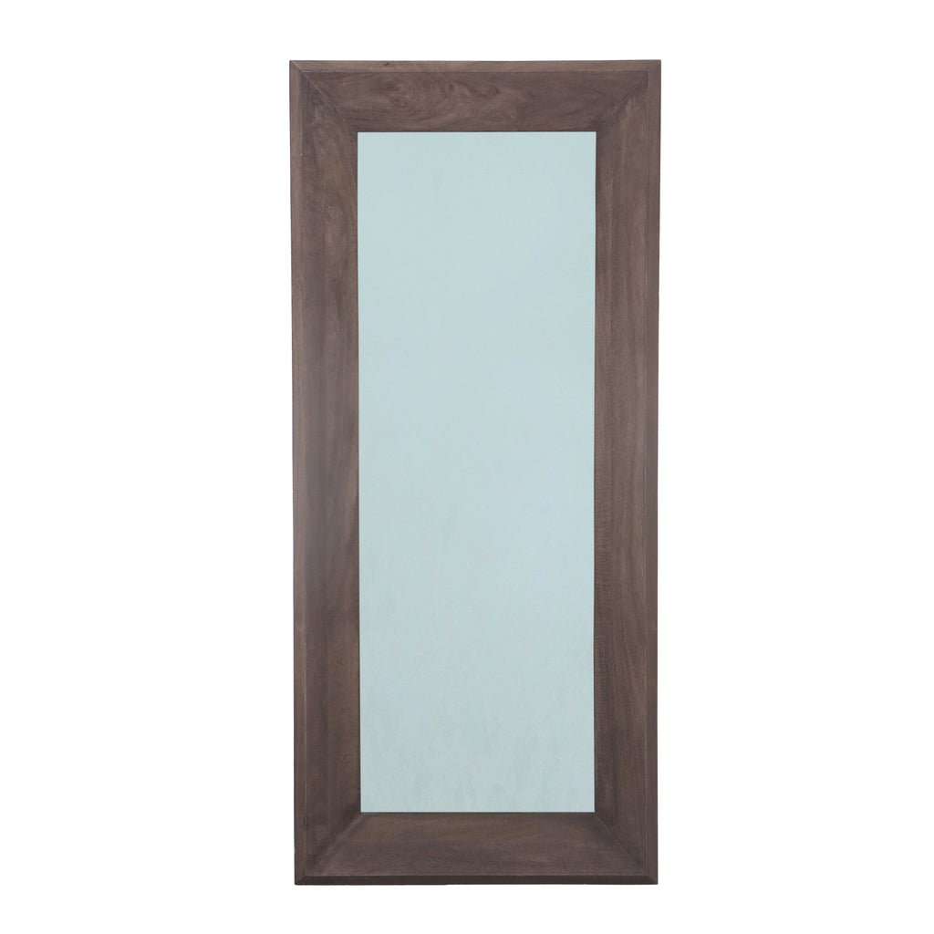 Nicka Brown Mango Wood Rectangle Mirror S 70,5x13,5x160cm PTMD - Spiegel - PTMD - livinglovely.nl