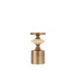 Nikolaos Brass candleholder travertine round S PTMD - Kandelaar - PTMD - livinglovely.nl