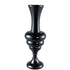 Nimai Black Antique Shaped Glass Vase Shiny L Dia33cmx90cm PTMD - Vaas - PTMD - livinglovely.nl