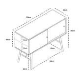 Njordec Dawn Dressoir - 2x Schuifdeur , , Njordec , livinglovely.nl