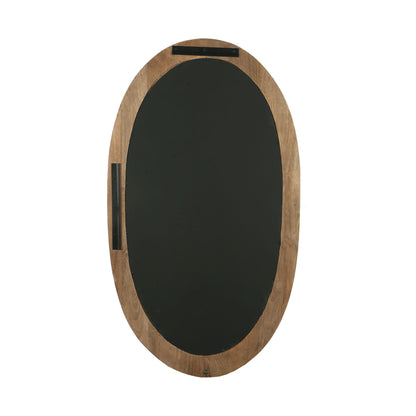 Noam Brown Mango Wood Oval Mirror 68 x 8 x 120 cm PTMD - Spiegel - PTMD - livinglovely.nl