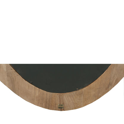 Noam Brown Mango Wood Oval Mirror 68 x 8 x 120 cm PTMD - Spiegel - PTMD - livinglovely.nl