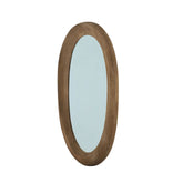 Noam Brown Mango Wood Oval Mirror 68 x 8 x 120 cm PTMD - Spiegel - PTMD - livinglovely.nl