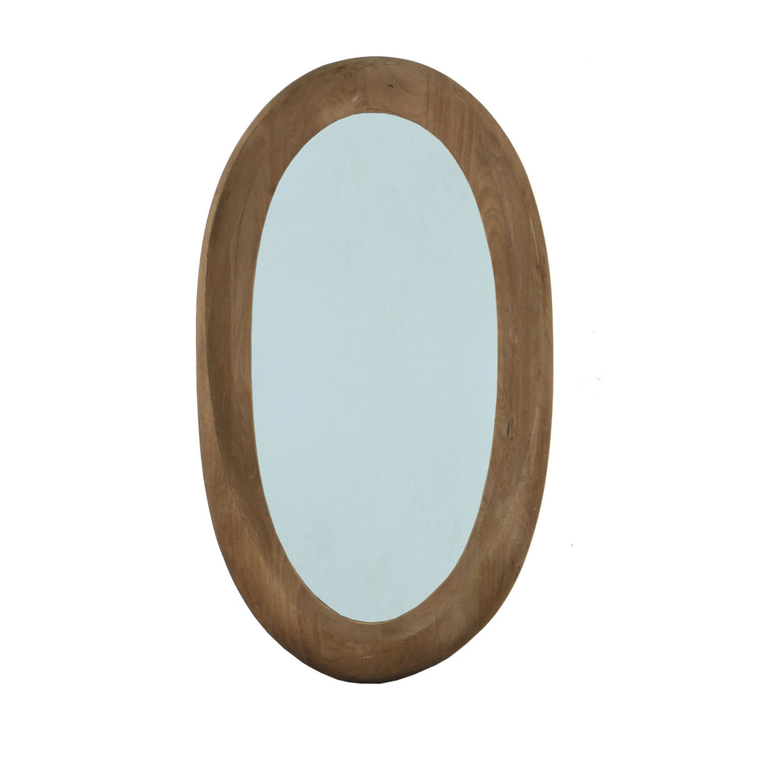 Noam Brown Mango Wood Oval Mirror 68 x 8 x 120 cm PTMD - Spiegel - PTMD - livinglovely.nl