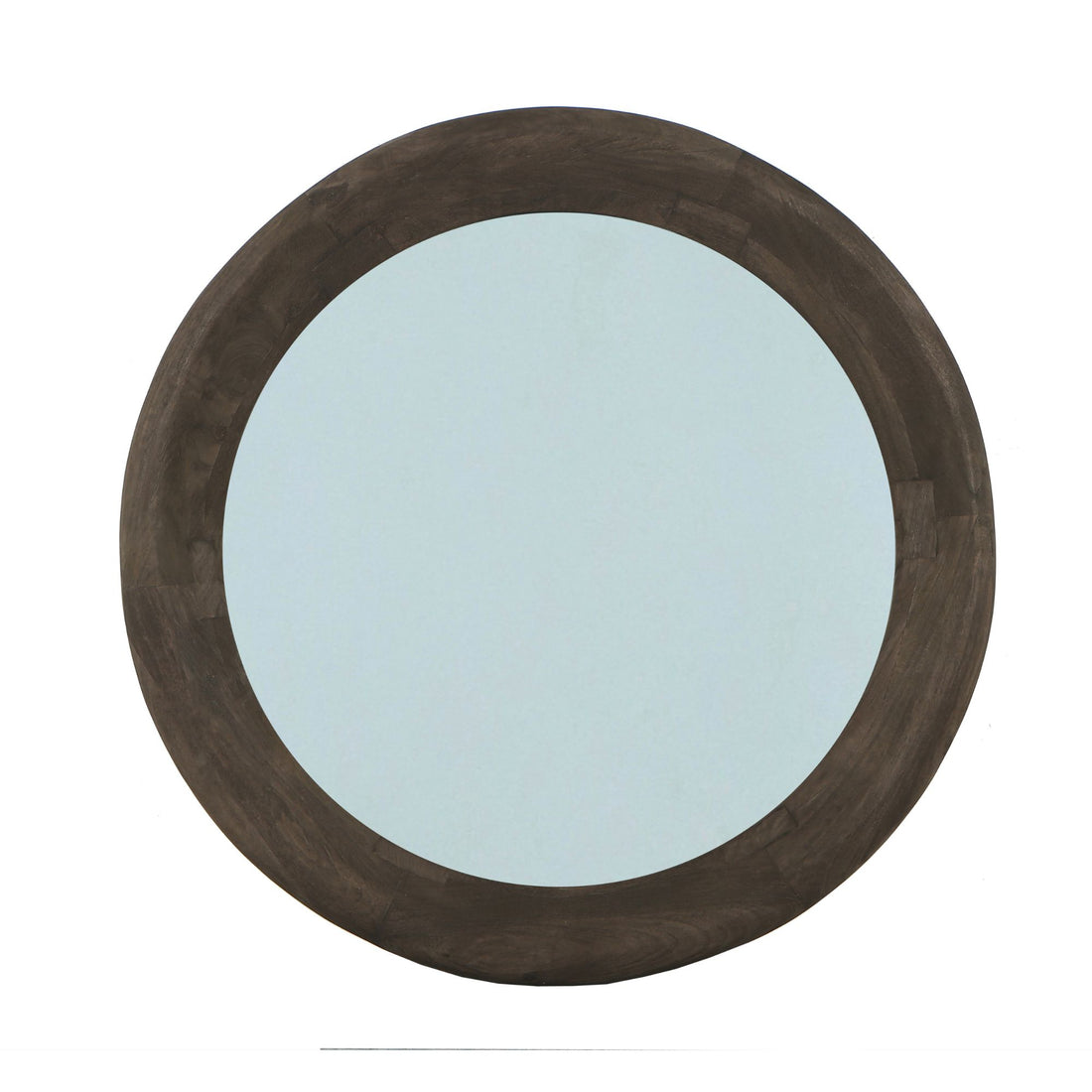 Noam Brown Mango Wood Round Mirror L Dia 90cm x 5cm PTMD - Spiegel - PTMD - livinglovely.nl