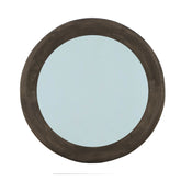 Noam Brown Mango Wood Round Mirror L Dia 90cm x 5cm PTMD - Spiegel - PTMD - livinglovely.nl