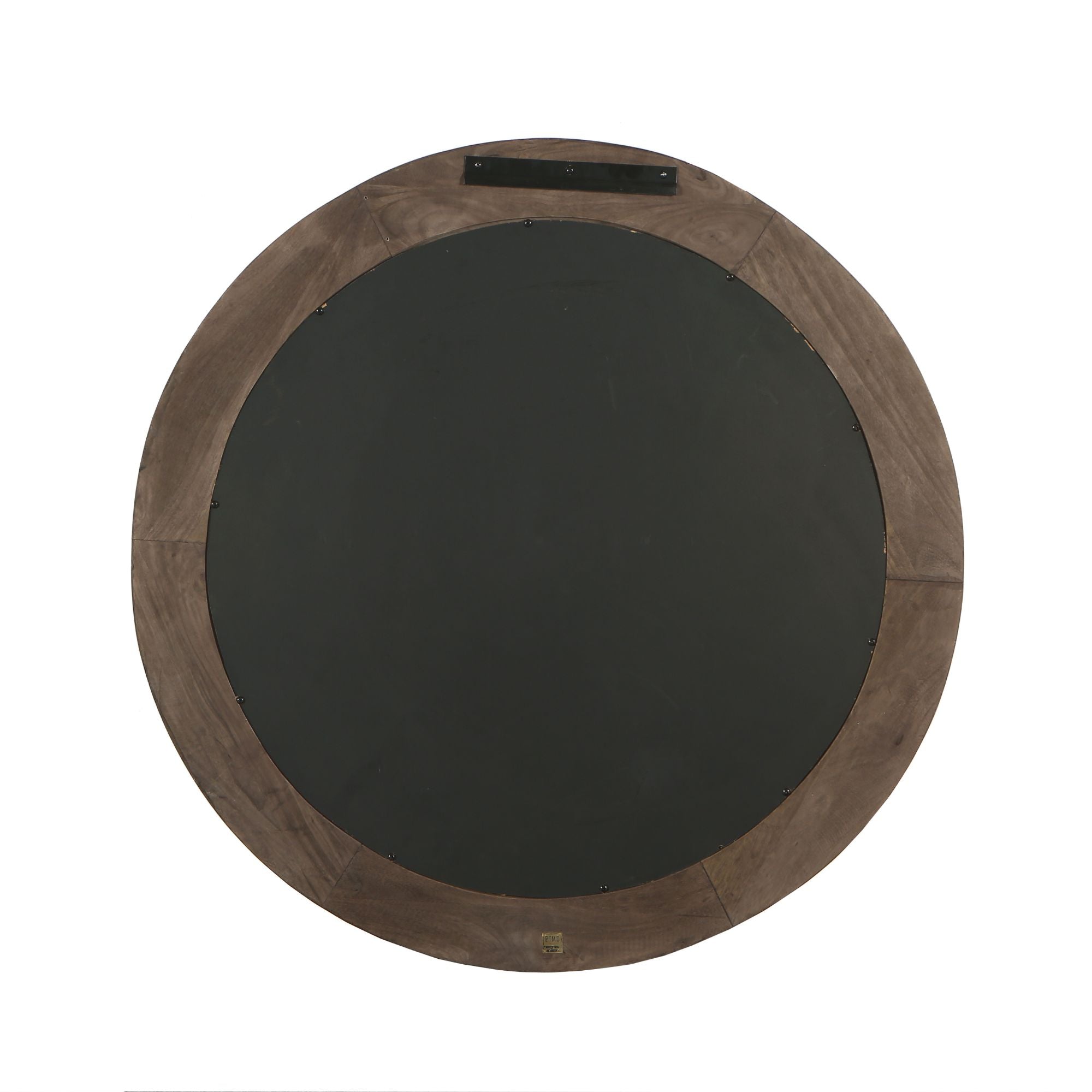 Noam Brown Mango Wood Round Mirror L Dia 90cm x 5cm PTMD - Spiegel - PTMD - livinglovely.nl