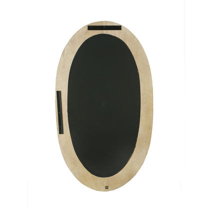 Noam Natural Mango Wood Oval Mirror 68x8x120cm PTMD - Spiegel - PTMD - livinglovely.nl