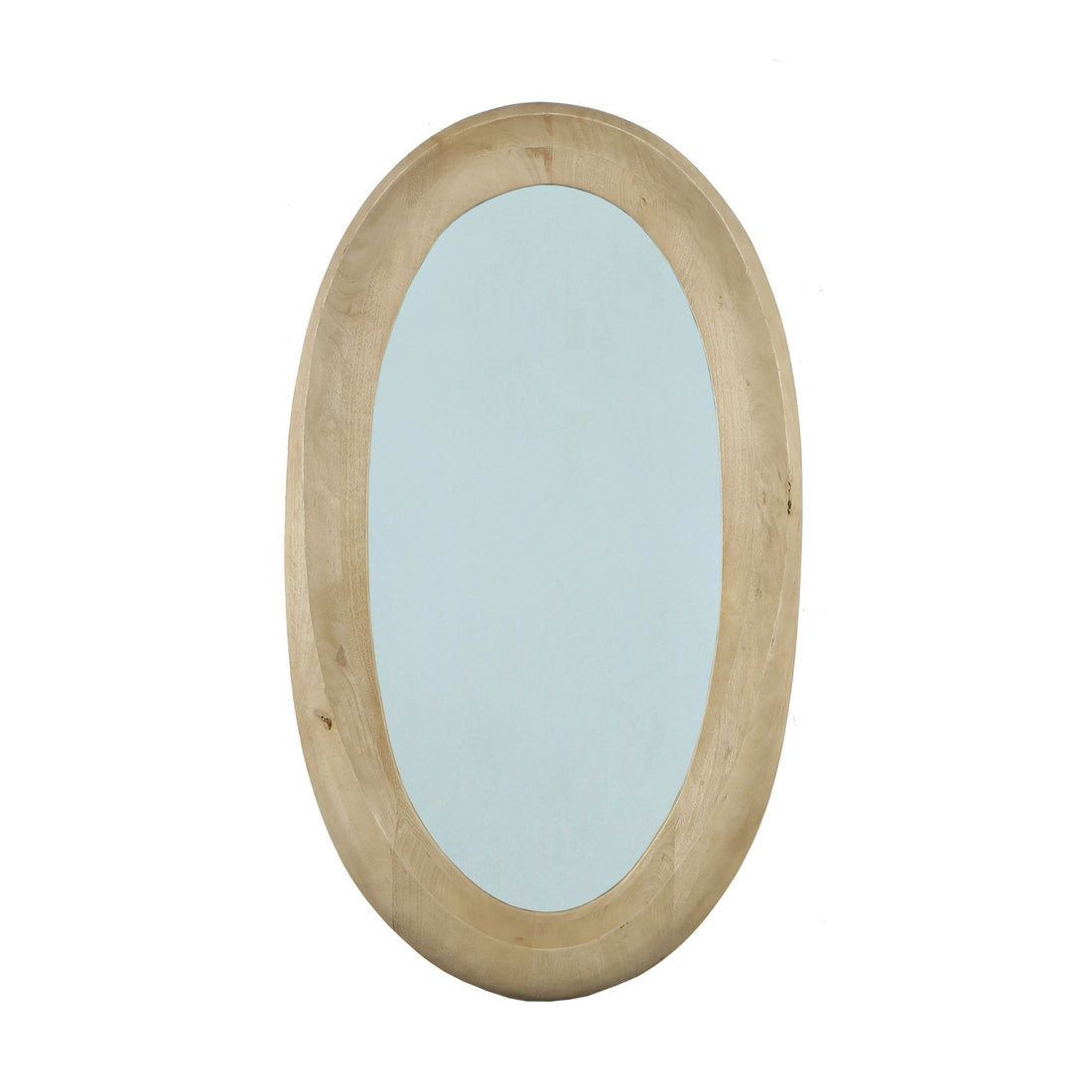 Noam Natural Mango Wood Oval Mirror 68x8x120cm PTMD - Spiegel - PTMD - livinglovely.nl