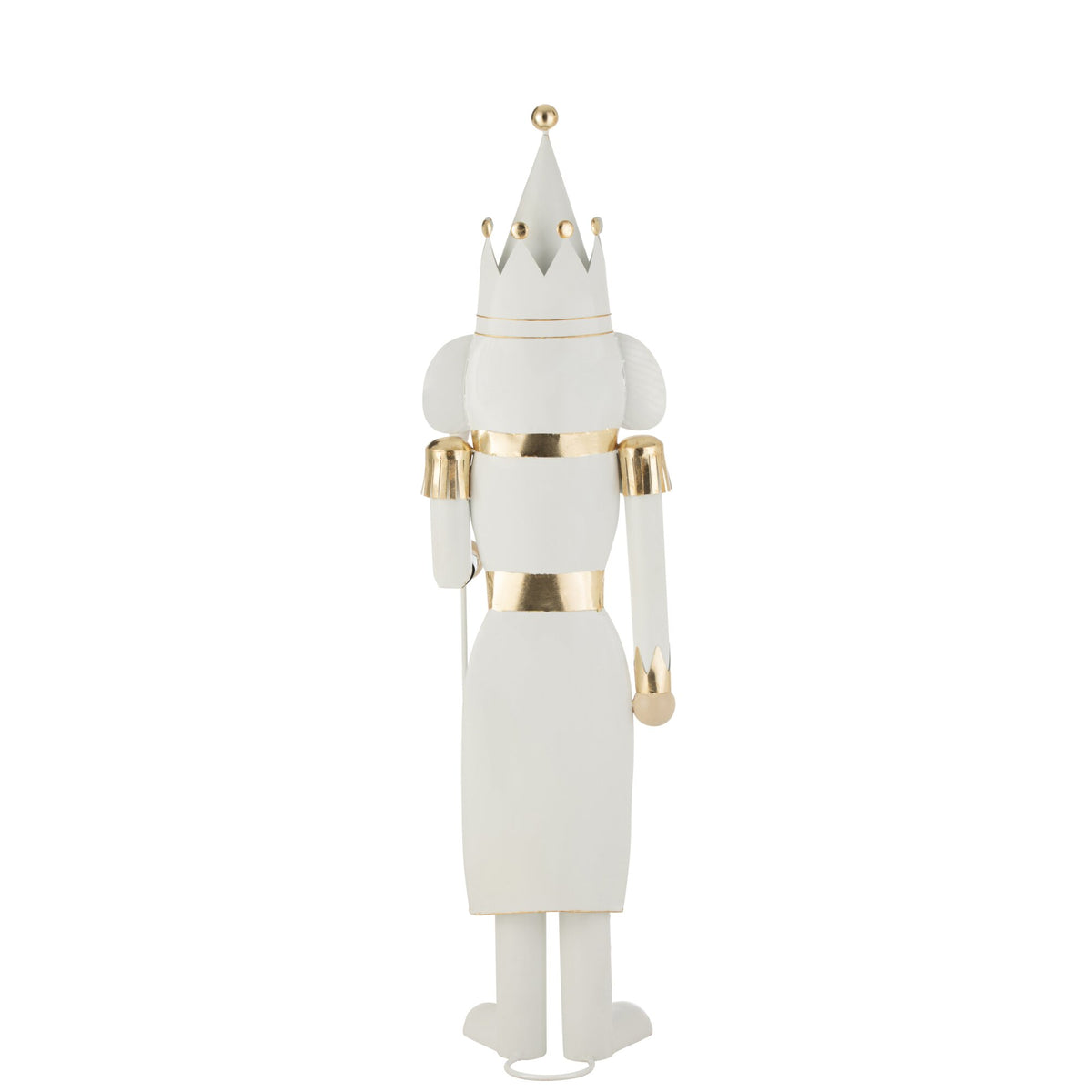 Notenkraker Metaal Goud/Wit Large H166cm J-Line