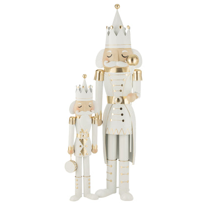 Notenkraker Metaal Goud/Wit Large H166cm J-Line