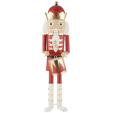 Notenkraker Trommel Rood/Goud H174cm J-Line - Kerstdecoratie - J-Line - livinglovely.nl