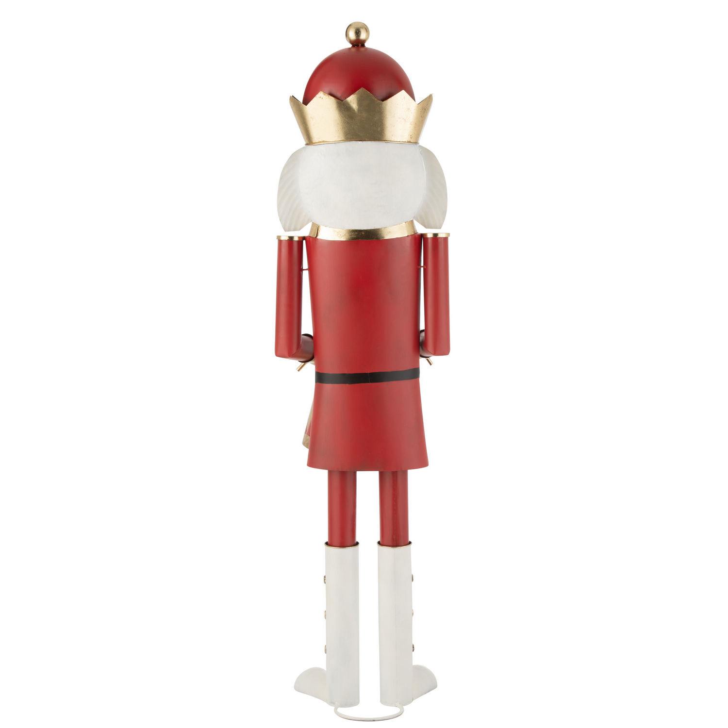 Notenkraker Trommel Rood/Goud H174cm J-Line - Kerstdecoratie - J-Line - livinglovely.nl