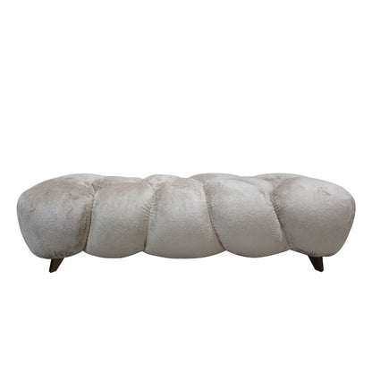 Nubibus Bench Beige 160.0 x 60.0 x 41.0 cm PTMD - Bankje - PTMD - livinglovely.nl